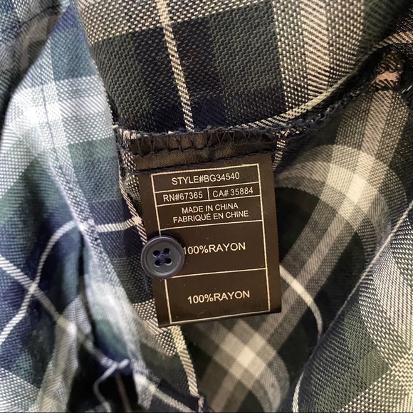 BB DAKOTA HARWOOD WASHED PLAID BUTTON DOWN SHIRT - Picture 6 of 8